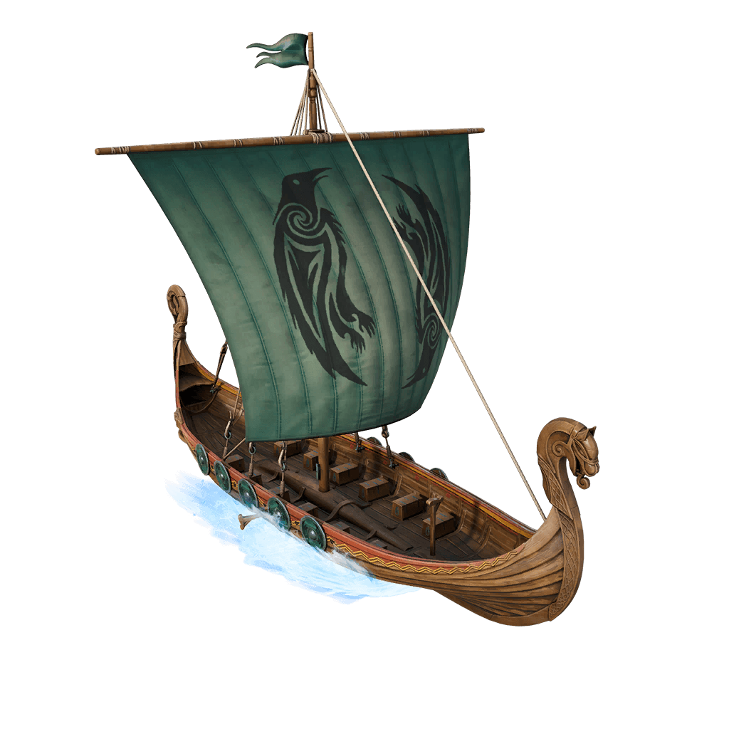 Wolf-Kissed Longboat