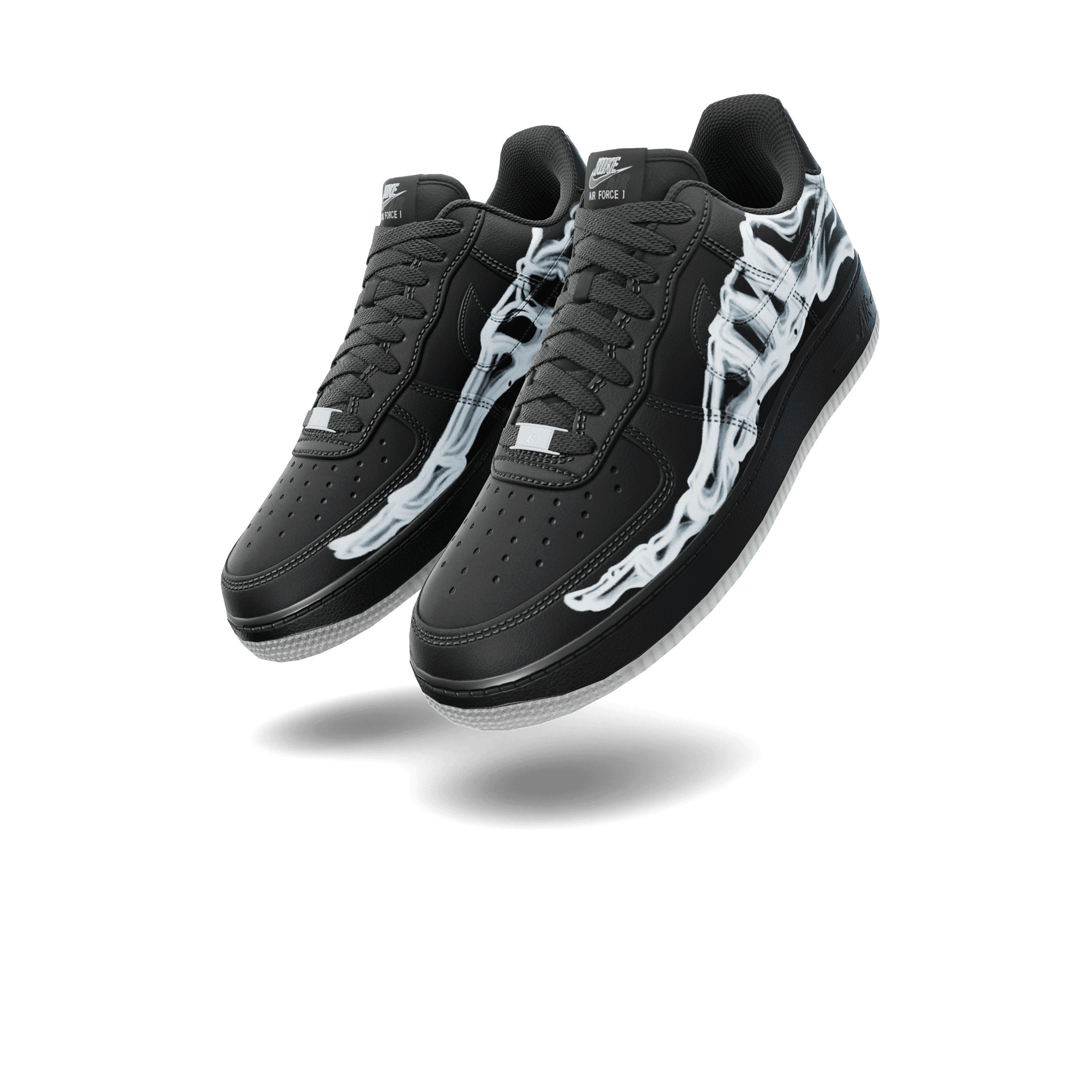 Nike Air Force 1 '07 'Black Skeleton'